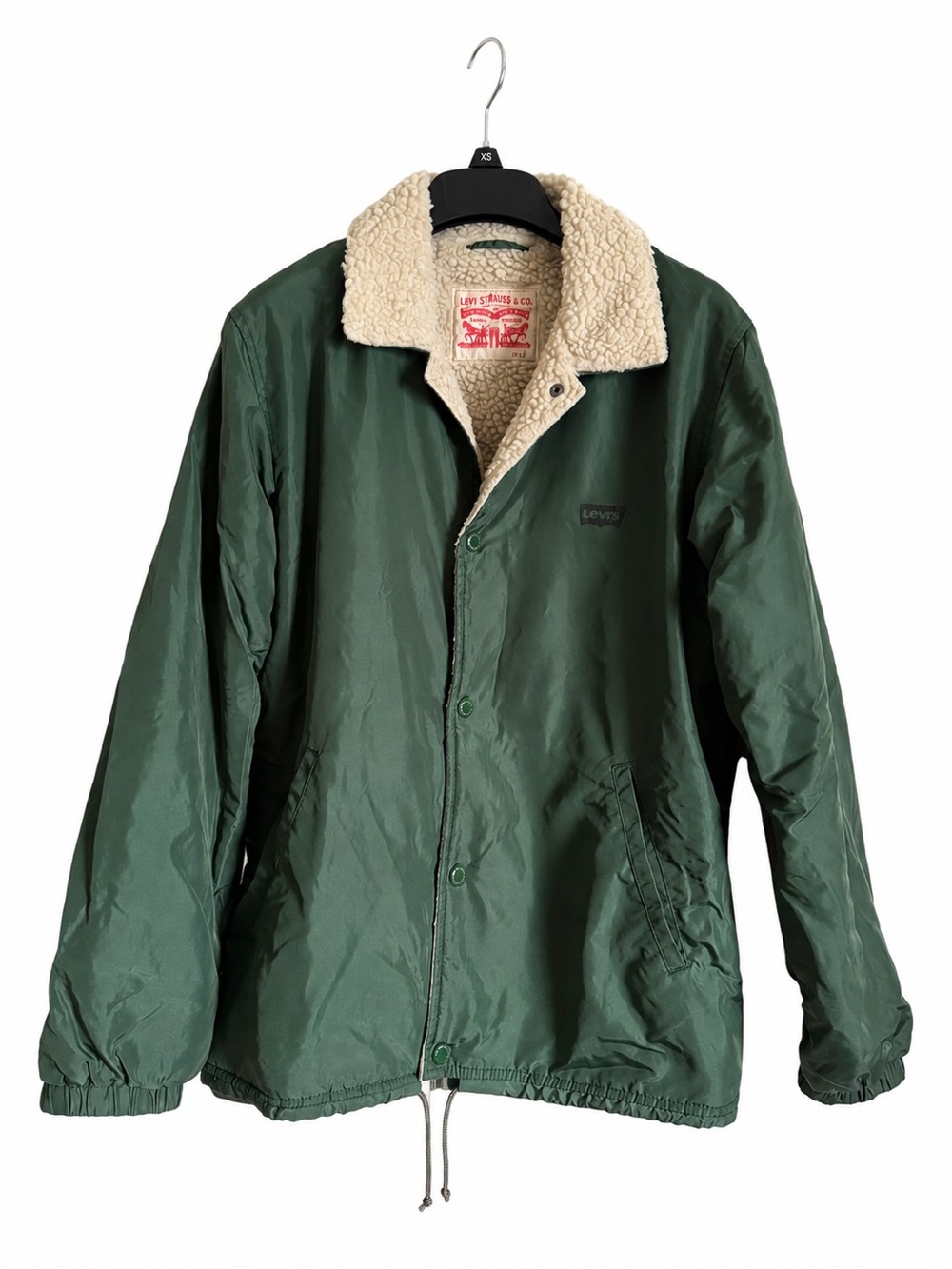 Levi's Men's Green Sherpa-Lined Jacket